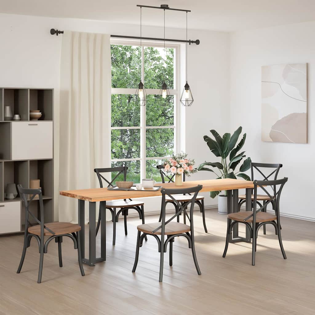 Pieds De Table Console En T, 2 Pièces, , , Acier Anthracite-La-Fabrique-Industrielle