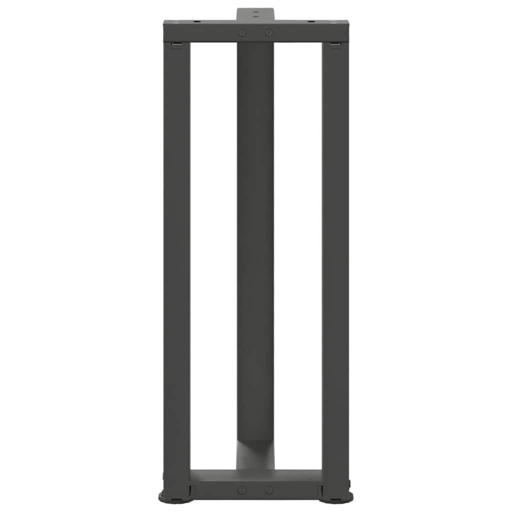 Pieds De Table Console En T, 2 Pièces, , , Acier Anthracite-La-Fabrique-Industrielle