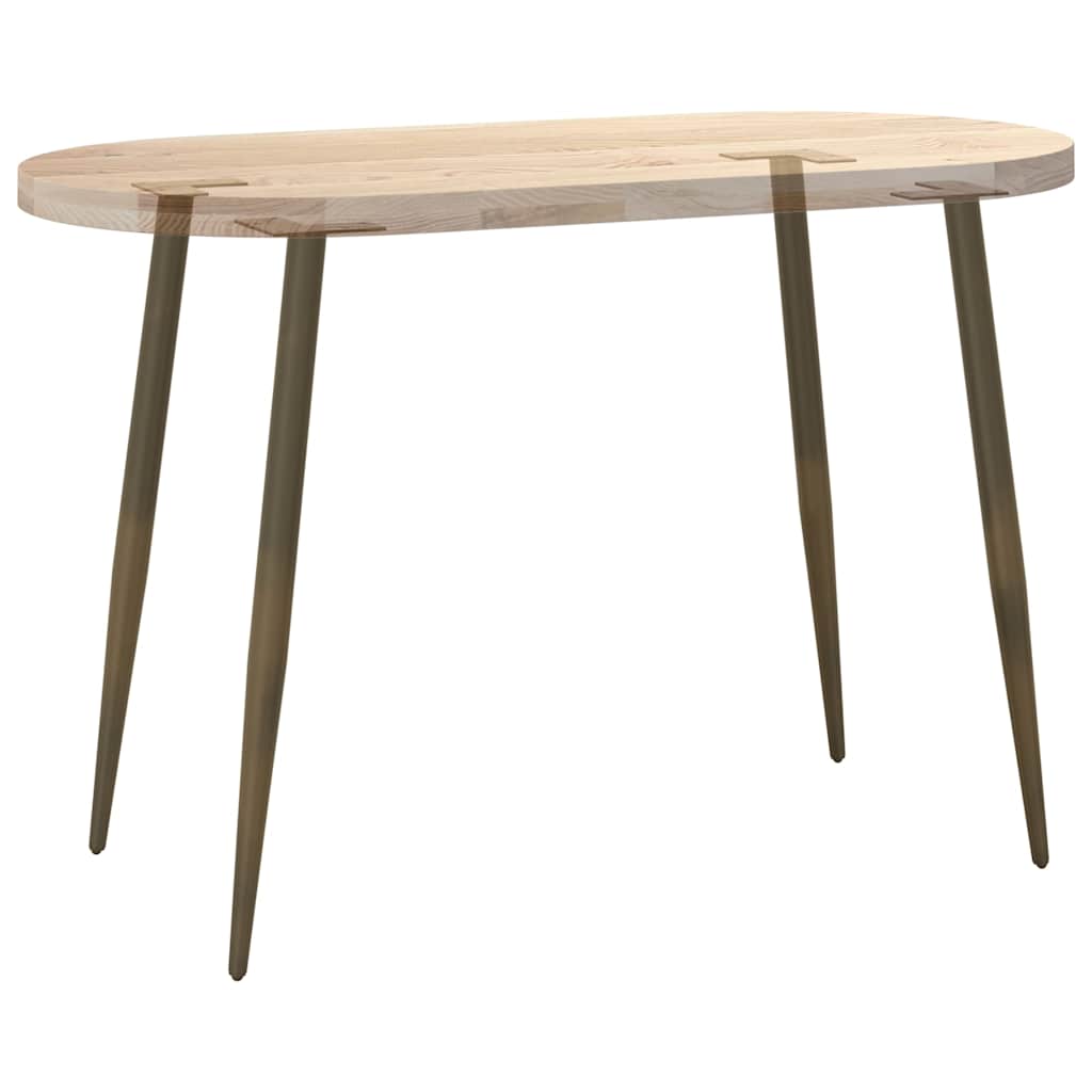 Pieds De Table Console Forme Conique 4 Pièces Acier Naturel-La-Fabrique-Industrielle