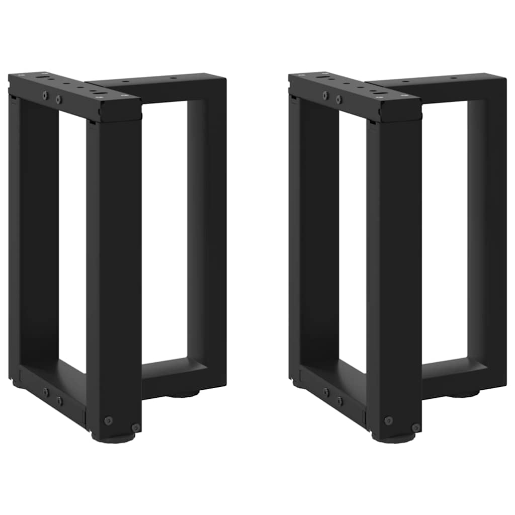 Pieds De Table De Bar En Forme De T, 2 Pièces, , , Acier Noir-1-2-38 x 25 x (42-43) cm-La-Fabrique-Industrielle
