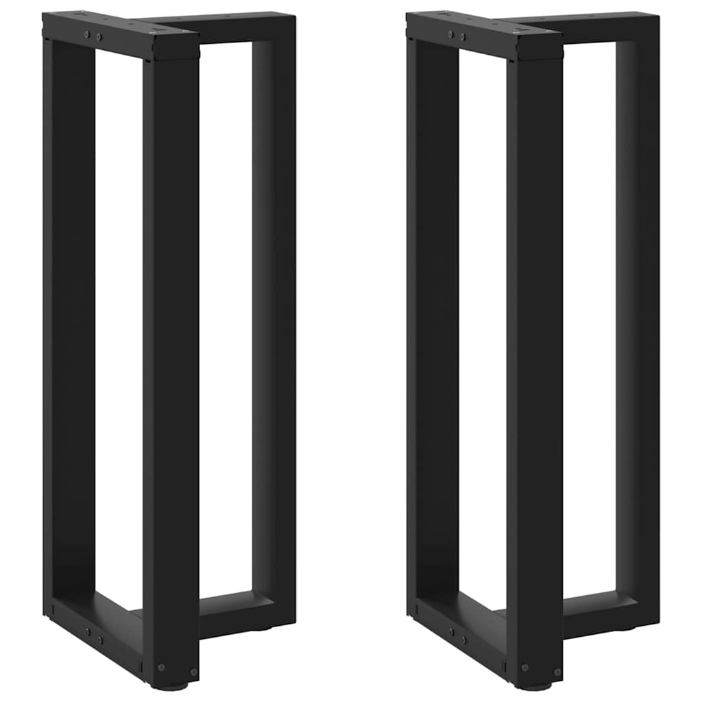 Pieds De Table De Bar En Forme De T, 2 Pièces, , , Acier Noir-1-2-40 x 35 x (100-101) cm-La-Fabrique-Industrielle