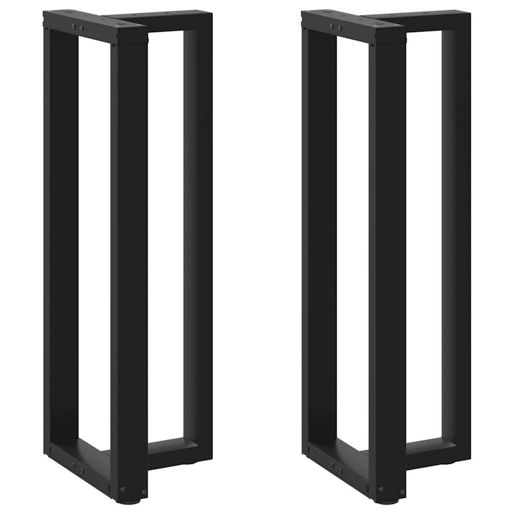 Pieds De Table De Bar En Forme De T, 2 Pièces, , , Acier Noir-1-2-50 x 35 x (110-111) cm-La-Fabrique-Industrielle