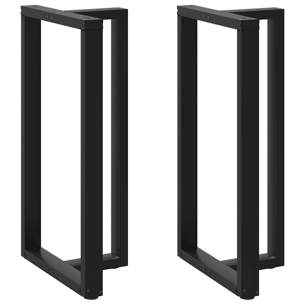 Pieds De Table De Bar En Forme De T, 2 Pièces, , , Acier Noir-1-2-60 x 35 x (110-111) cm-La-Fabrique-Industrielle