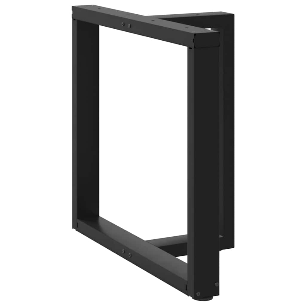 Pieds De Table De Bar En Forme De T, 2 Pièces, , , Acier Noir-1-2-70 x 35 x (72-73) cm-La-Fabrique-Industrielle
