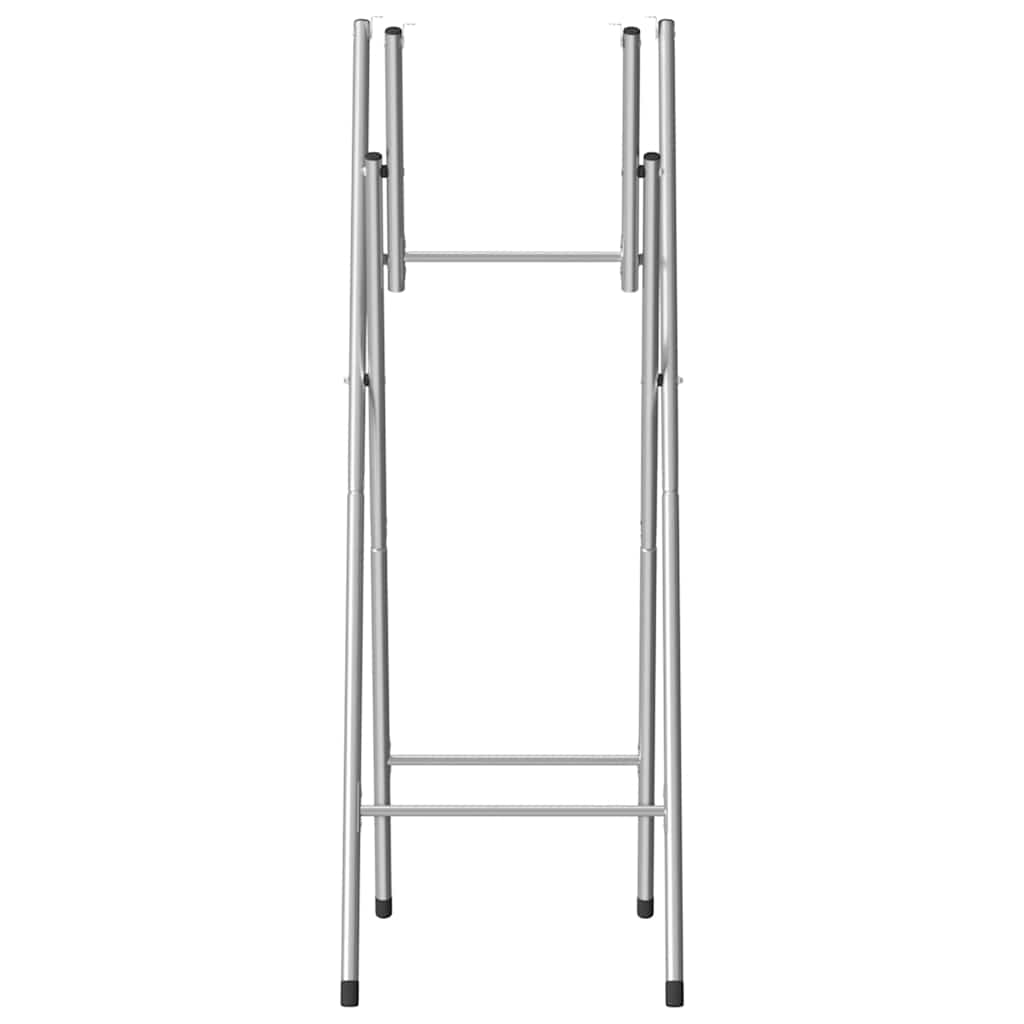 Pieds De Table De Bar Pliables Argenté 45X53X108 Cm-La-Fabrique-Industrielle