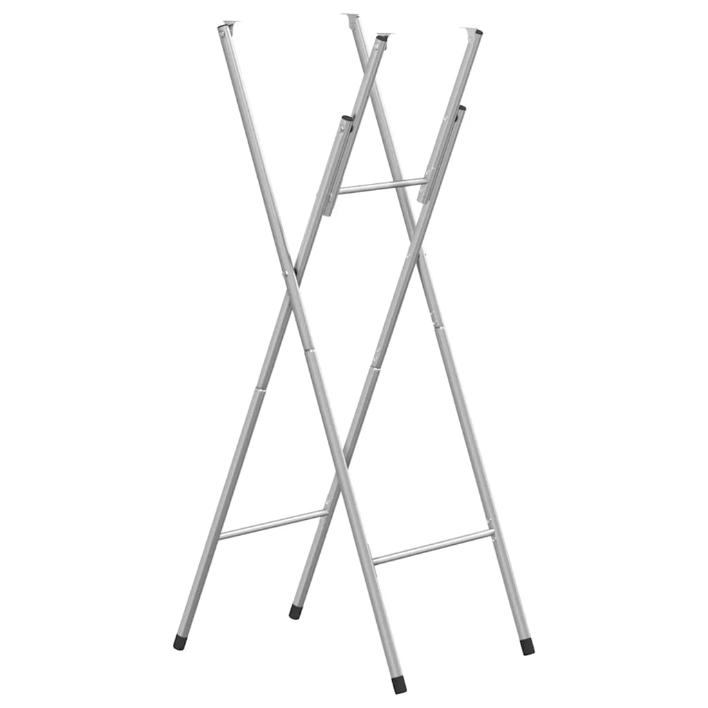 Pieds De Table De Bar Pliables Argenté 45X53X108 Cm-La-Fabrique-Industrielle