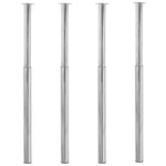 Pieds De Table Télescopiques 4 Pcs 710 Mm - 1100 Mm-Chrome-1-4-La-Fabrique-Industrielle