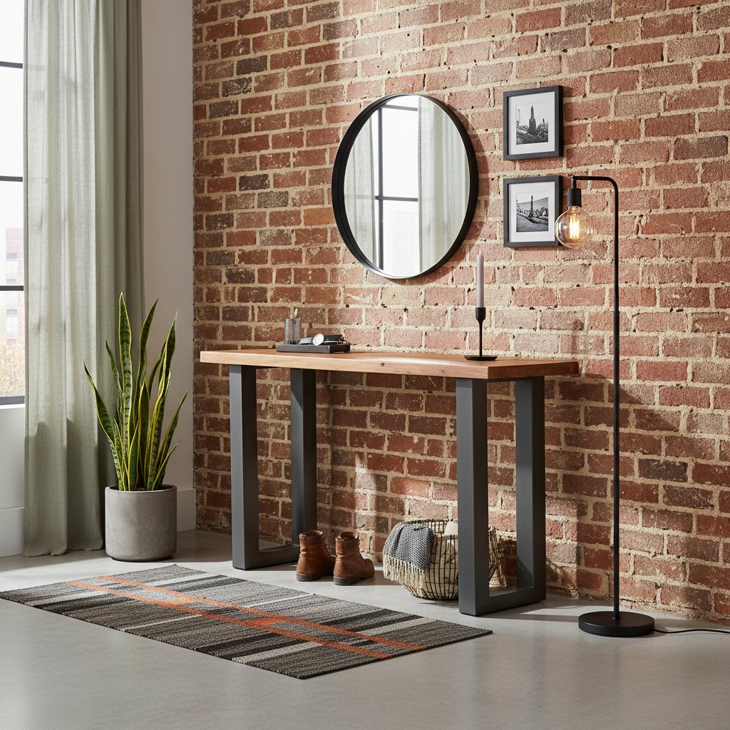 Pieds De Table Console 4 Pièces 72 Cm Acier Anthracite