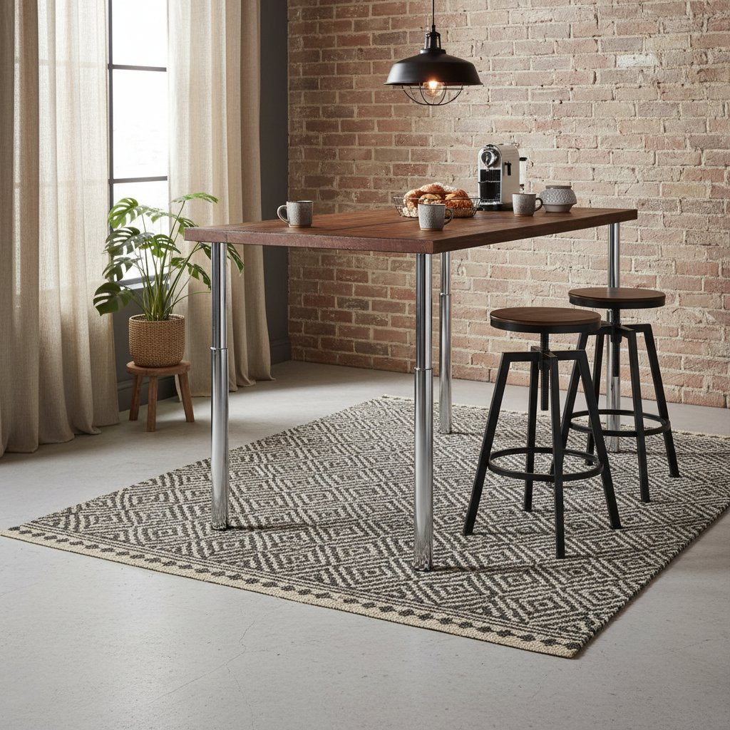 Pieds De Table Télescopiques 4 Pcs 710 Mm - 1100 Mm