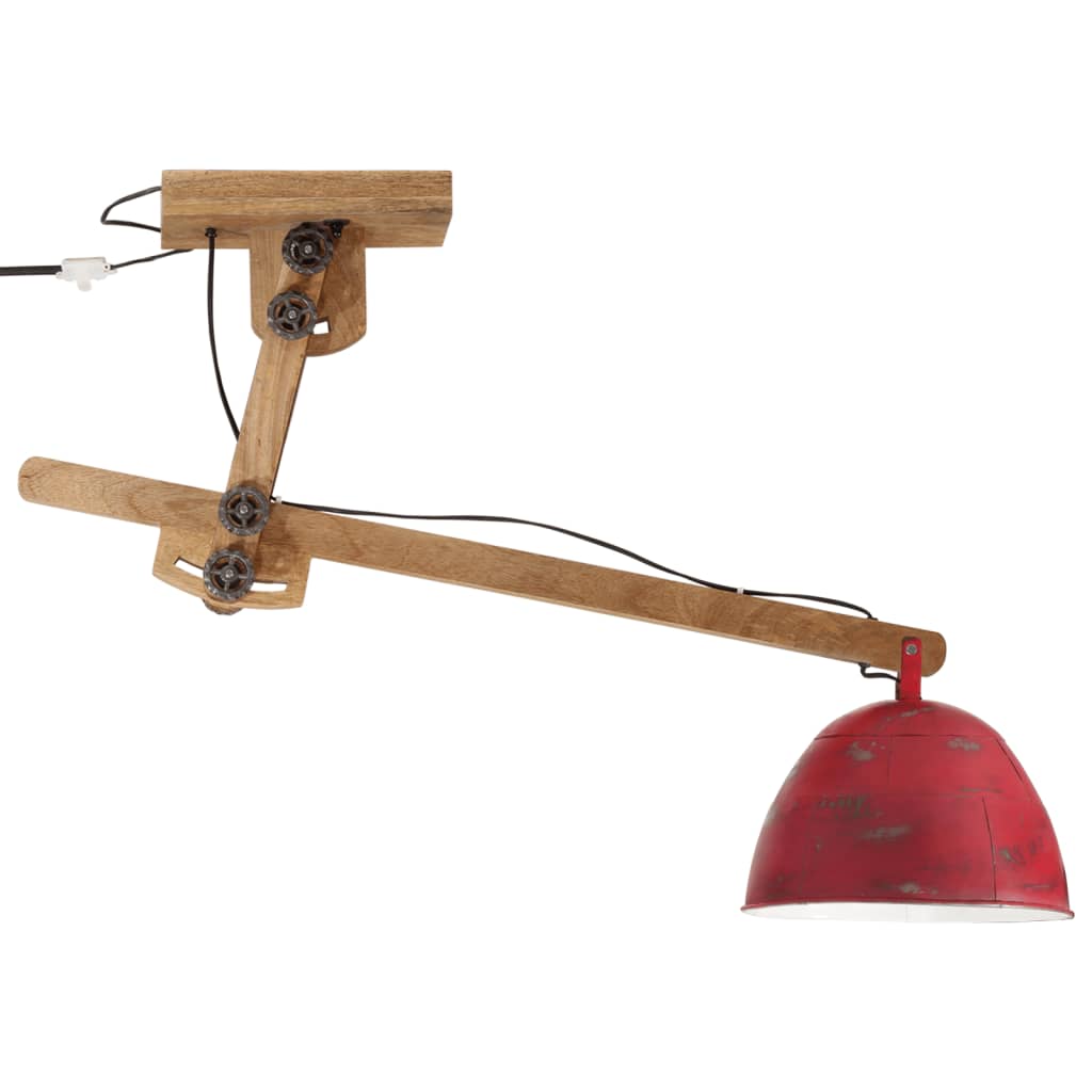 Plafonnier en Bois et Métal Industriel-La-Fabrique-Industrielle