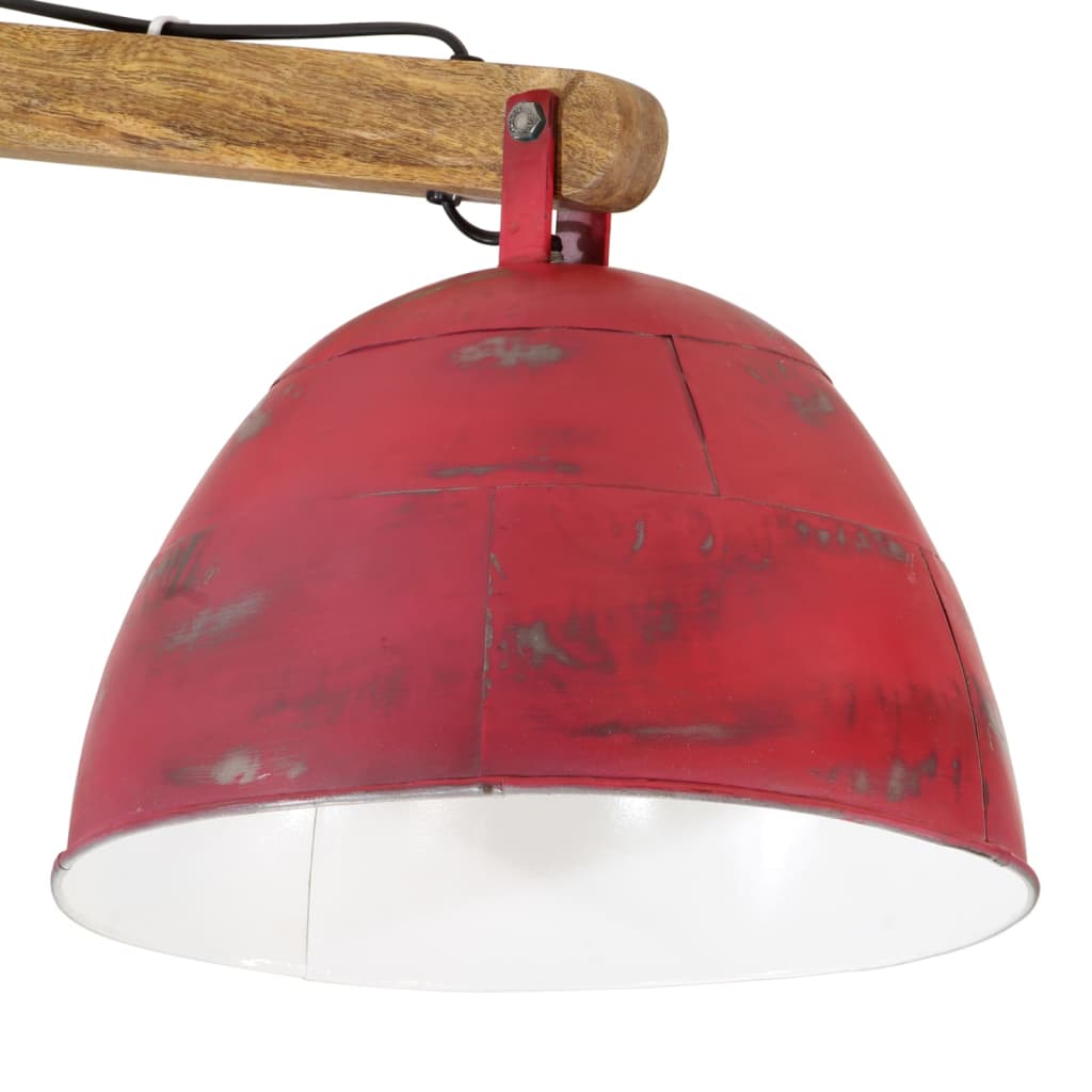 Plafonnier en Bois et Métal Industriel-La-Fabrique-Industrielle