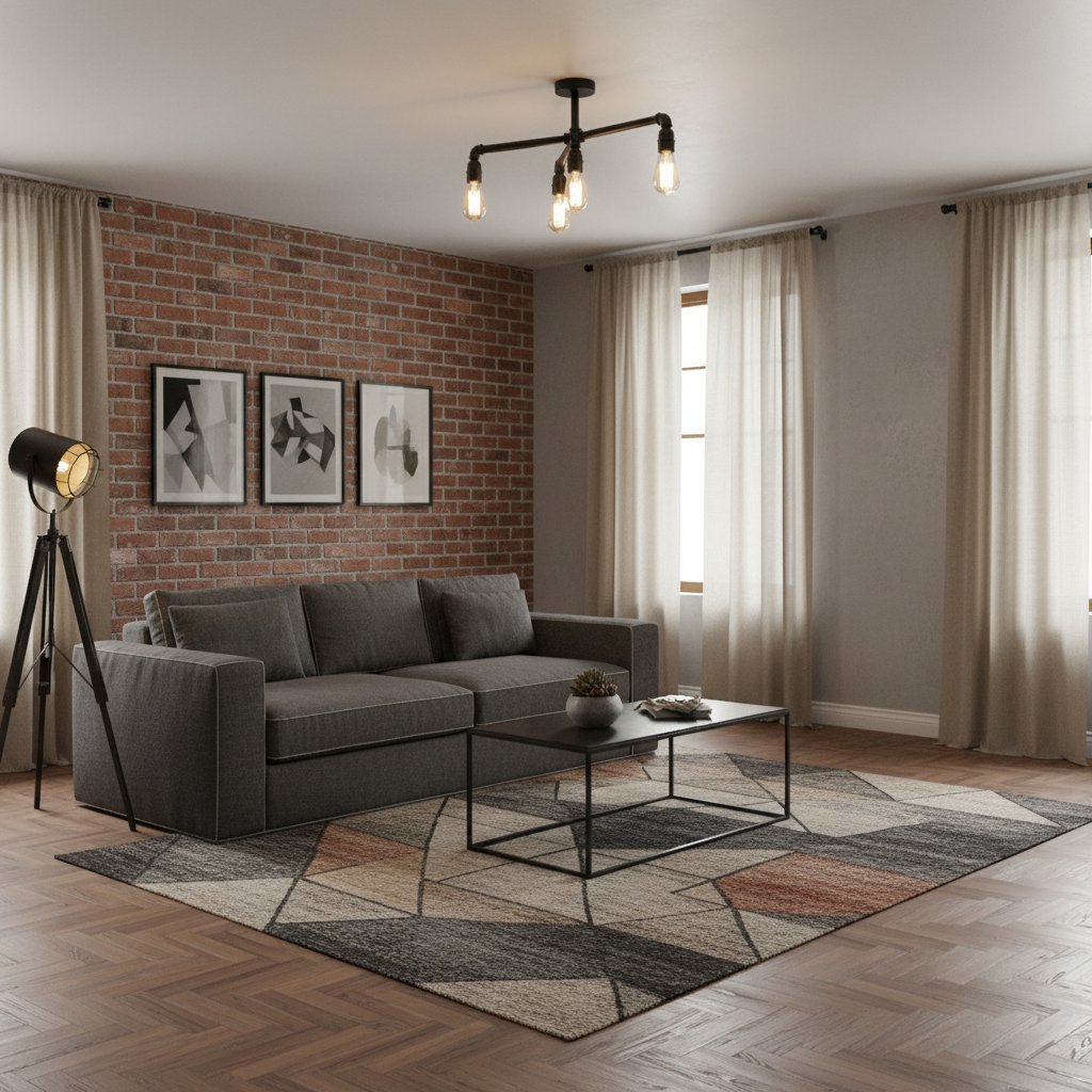 Plafonnier au Style Industriel Noir Sophistiqué