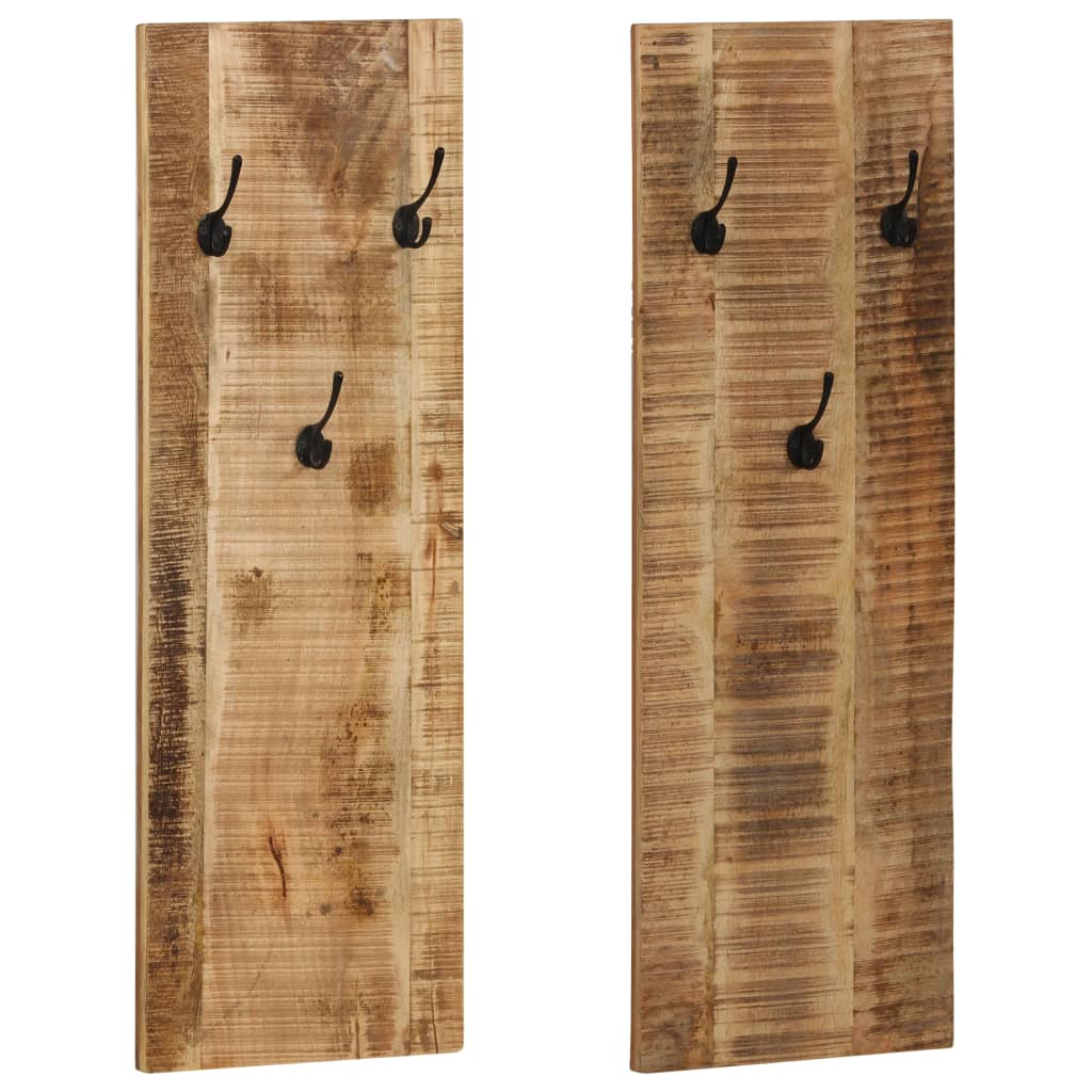 Porte-Manteau Mural en Bois Recyclé-bois de manguier massif-2-La-Fabrique-Industrielle