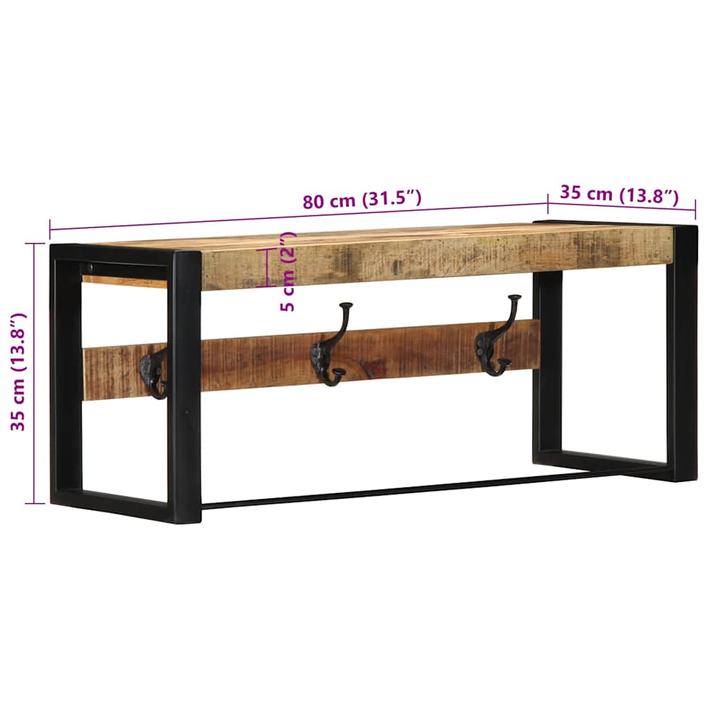 Porte Manteau Mural en Bois Vintage-La-Fabrique-Industrielle