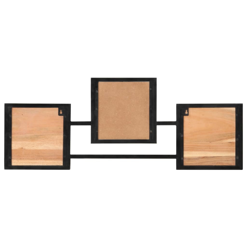 Porte-Manteau Mural en Bois et Fer Design-La-Fabrique-Industrielle