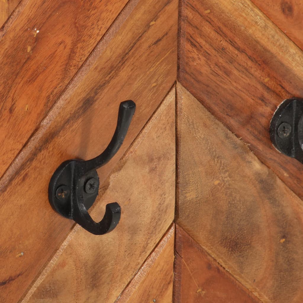 Porte-Manteau Mural en Bois et Fer Design-La-Fabrique-Industrielle