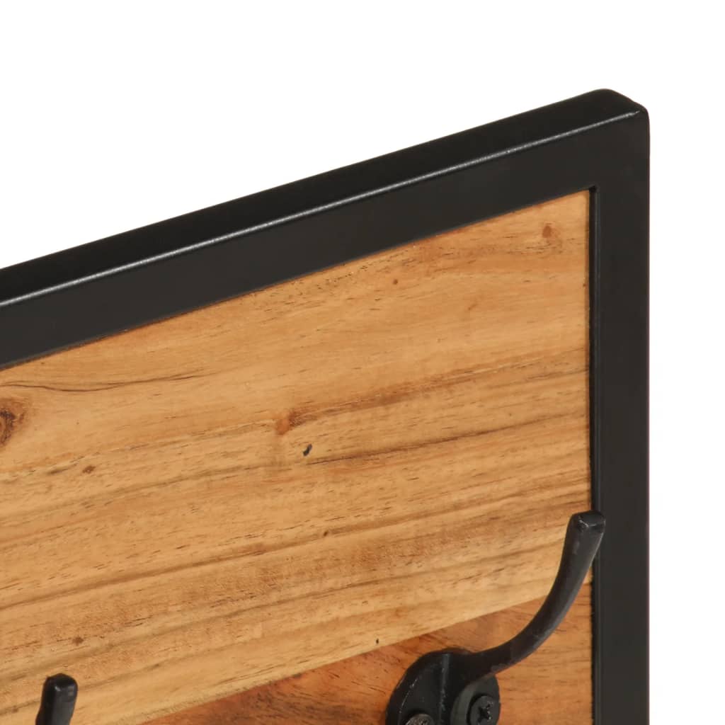Porte-Manteau Mural en Bois et Fer Design-La-Fabrique-Industrielle