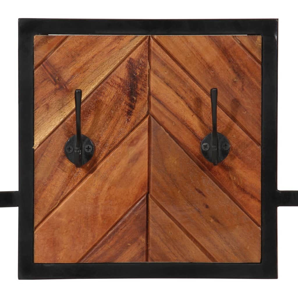Porte-Manteau Mural en Bois et Fer Design-La-Fabrique-Industrielle
