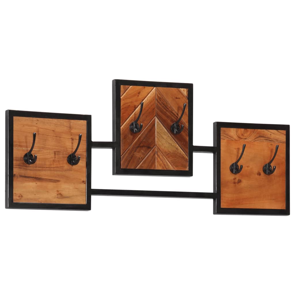 Porte-Manteau Mural en Bois et Fer Design-La-Fabrique-Industrielle