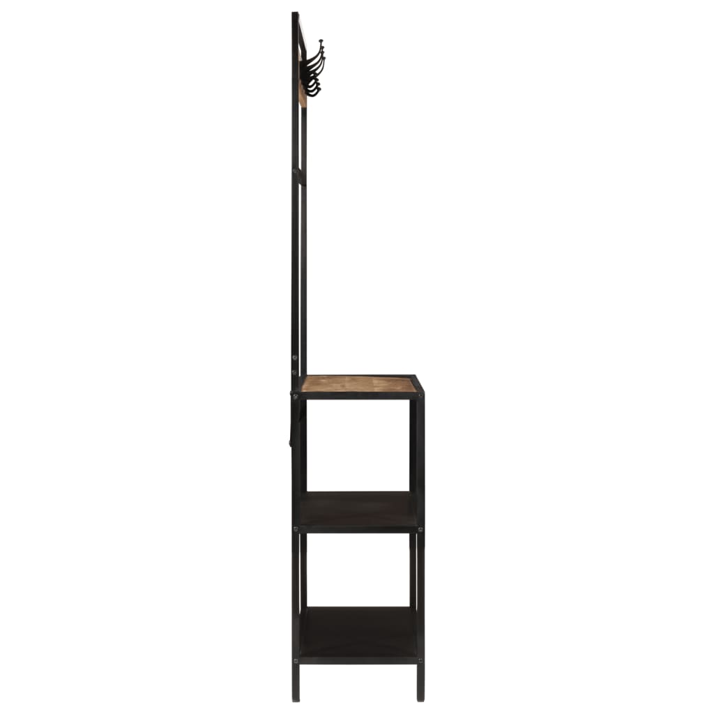Porte-Manteau Vestiaire Industriel en Bois et Fer-La-Fabrique-Industrielle