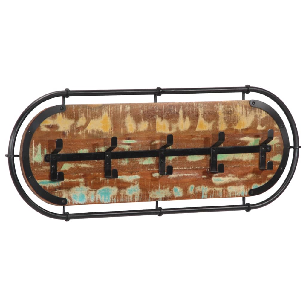 Porte-Manteau en Bois Design Industriel-bois de récupération massif-1-La-Fabrique-Industrielle