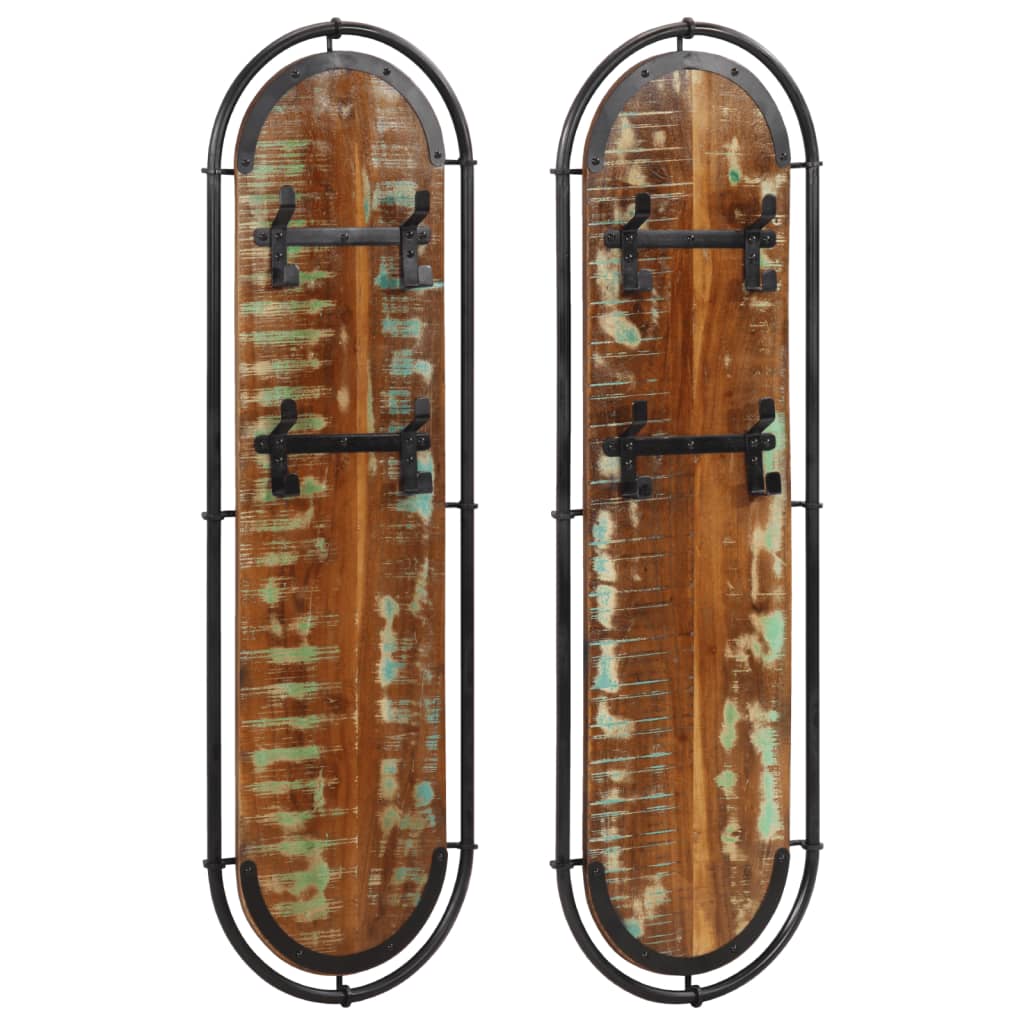 Porte Manteaux en Bois et Fer Style Industriel-bois de récupération massif-1-La-Fabrique-Industrielle