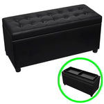 Pouf de Rangement Industriel en Cuir-Noir-La-Fabrique-Industrielle