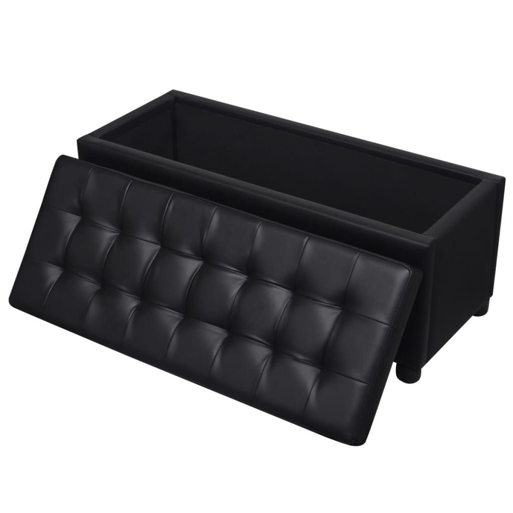 Pouf de Rangement Industriel en Cuir-La-Fabrique-Industrielle