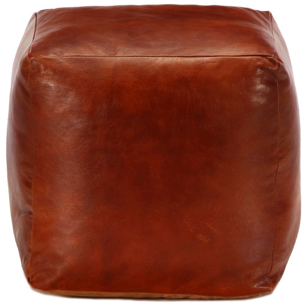 Pouf de Salon en Cuir Industriel-La-Fabrique-Industrielle