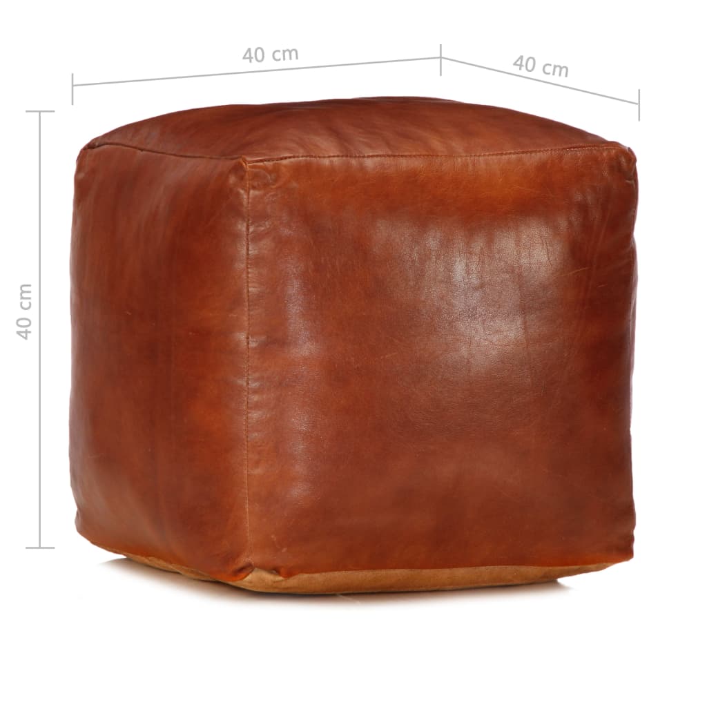 Pouf de Salon en Cuir Industriel-La-Fabrique-Industrielle