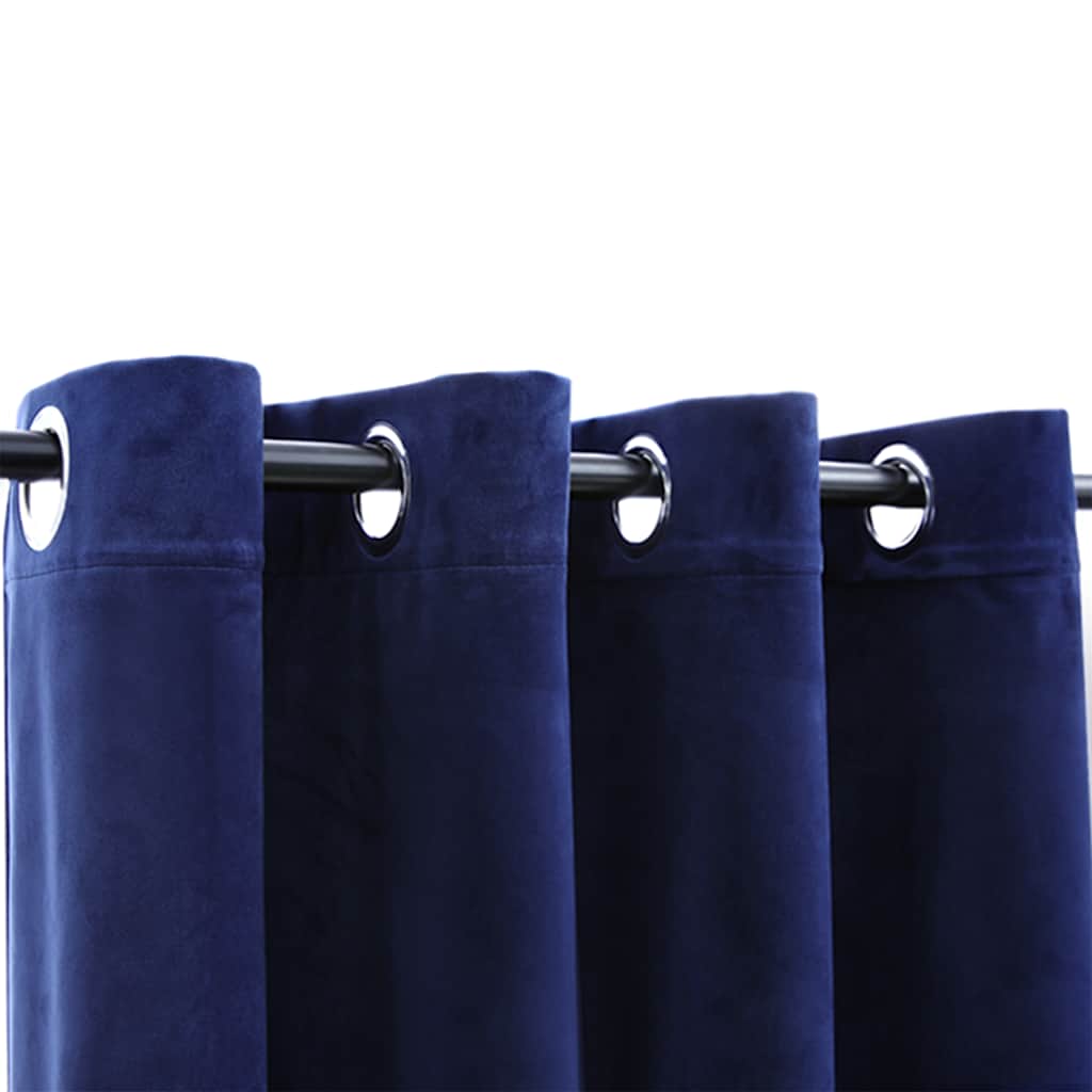 Rideaux Occultants Et Anneaux 2Pcs Velours 140X225Cm-La-Fabrique-Industrielle
