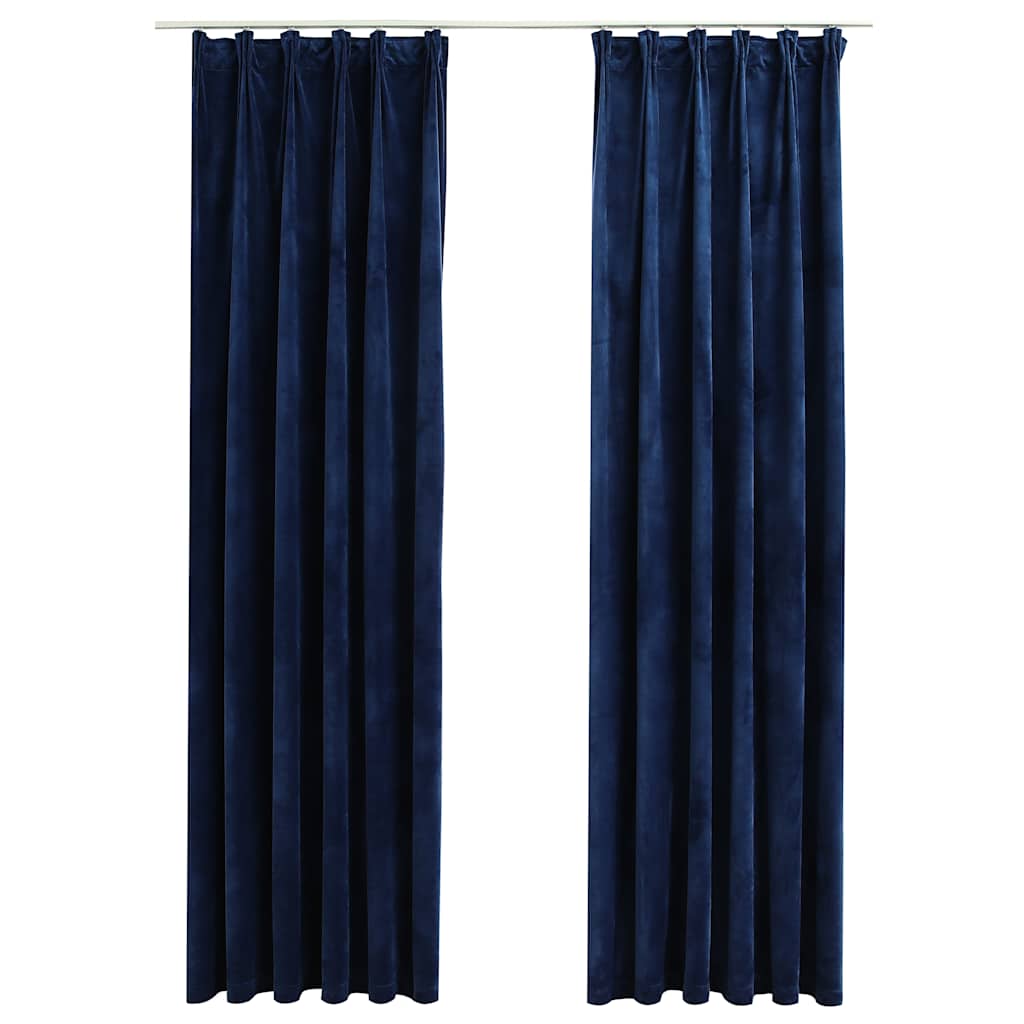 Rideaux Occultants Et Crochet 2Pcs Velours 140X245Cm-La-Fabrique-Industrielle