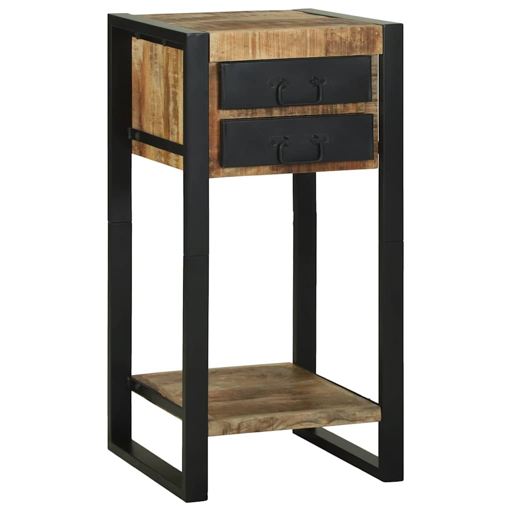 Support De Téléphone 40X40X80 Cm En Bois Massif De Mangue-Bois de manguier brut massif-La-Fabrique-Industrielle