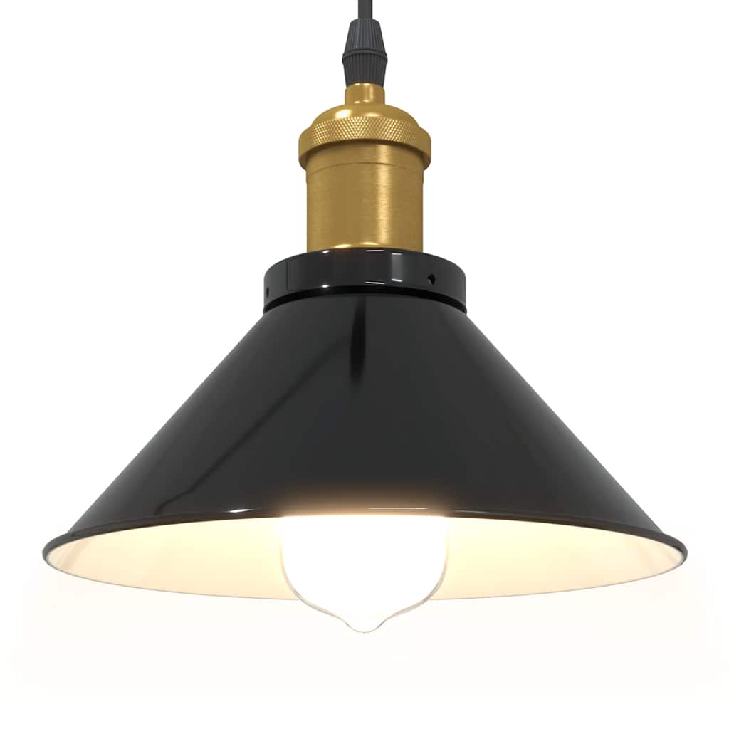 Suspension Industrielle Noire Style Vintage-La-Fabrique-Industrielle