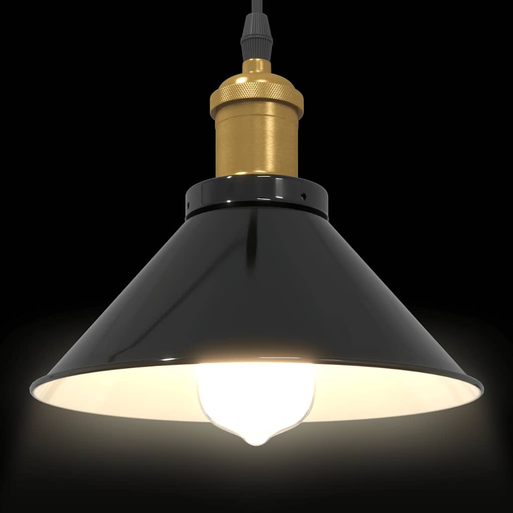 Suspension Industrielle Noire Style Vintage-La-Fabrique-Industrielle