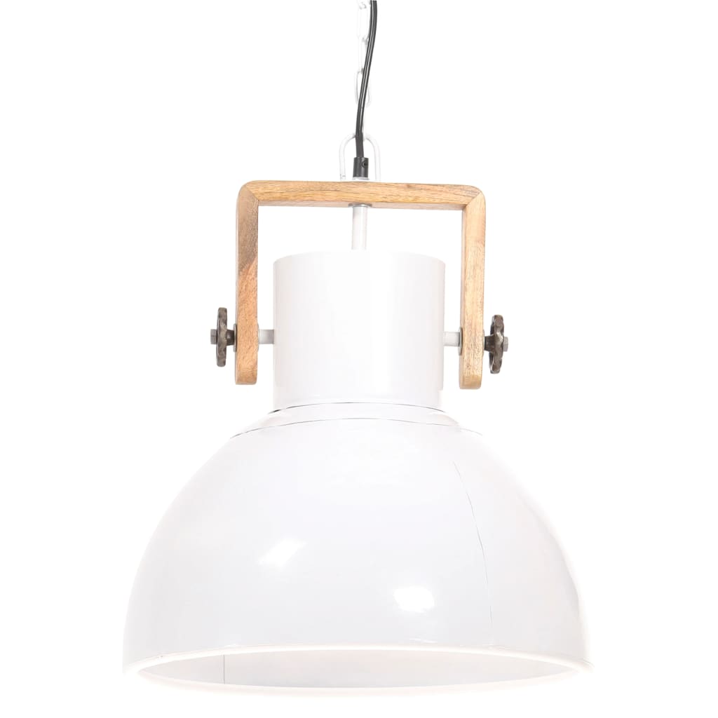 Suspension Industrielle en Fer Blanc et Bois-La-Fabrique-Industrielle