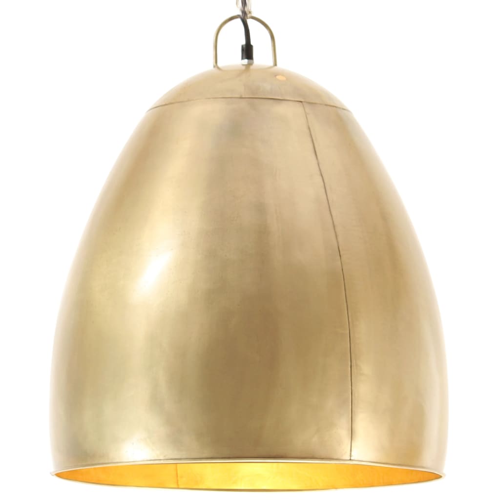 Suspension Industrielle en Métal et Laiton-1-Ø 42 cm-La-Fabrique-Industrielle