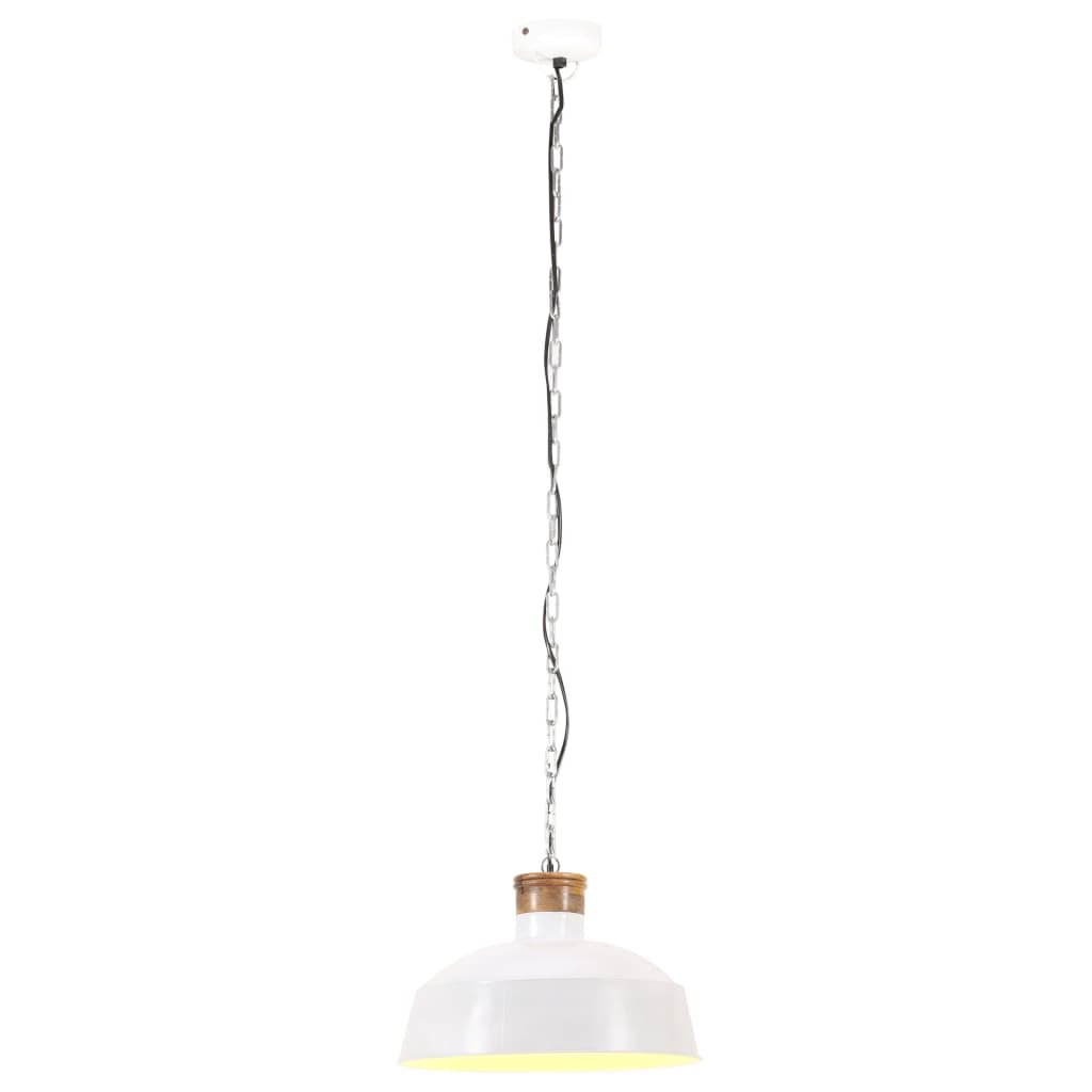Suspension Luminaire Ancienne en Fer et Bois-La-Fabrique-Industrielle