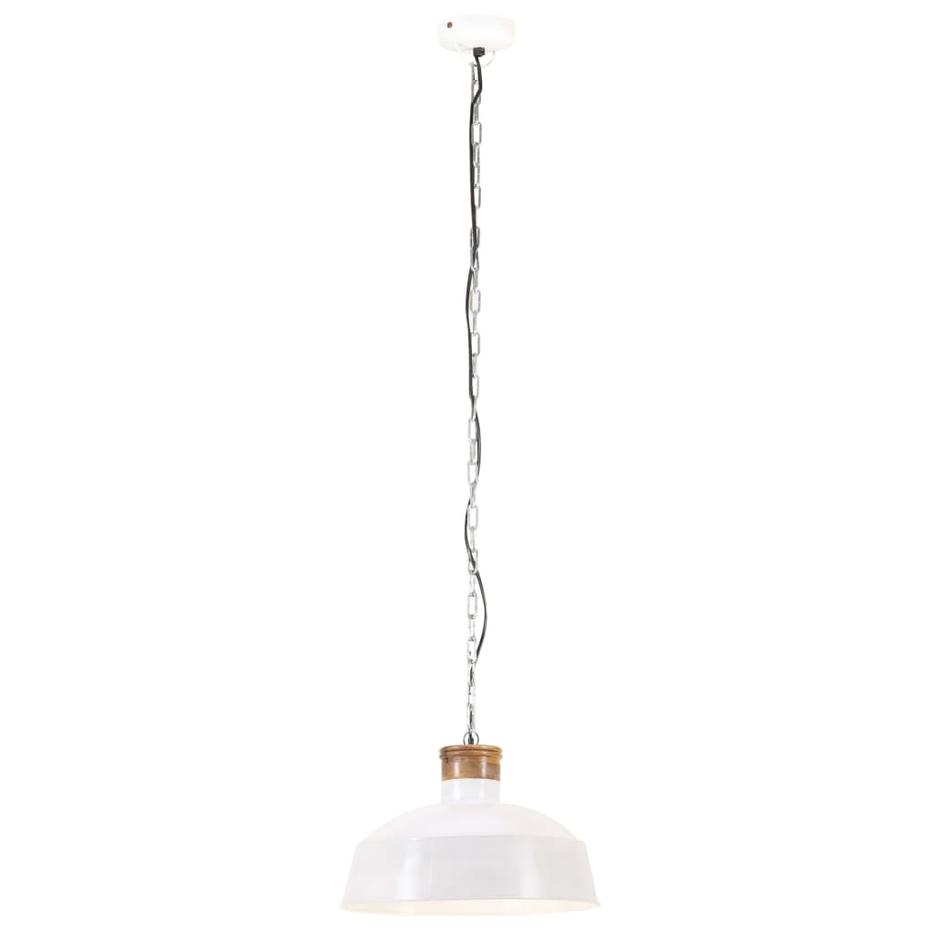 Suspension Luminaire Ancienne en Fer et Bois-La-Fabrique-Industrielle