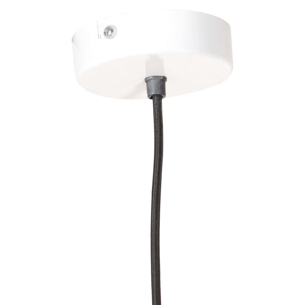 Suspension Luminaire Industriel en Métal Blanc-La-Fabrique-Industrielle
