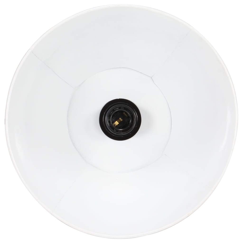 Suspension Luminaire Industriel en Métal Blanc-La-Fabrique-Industrielle