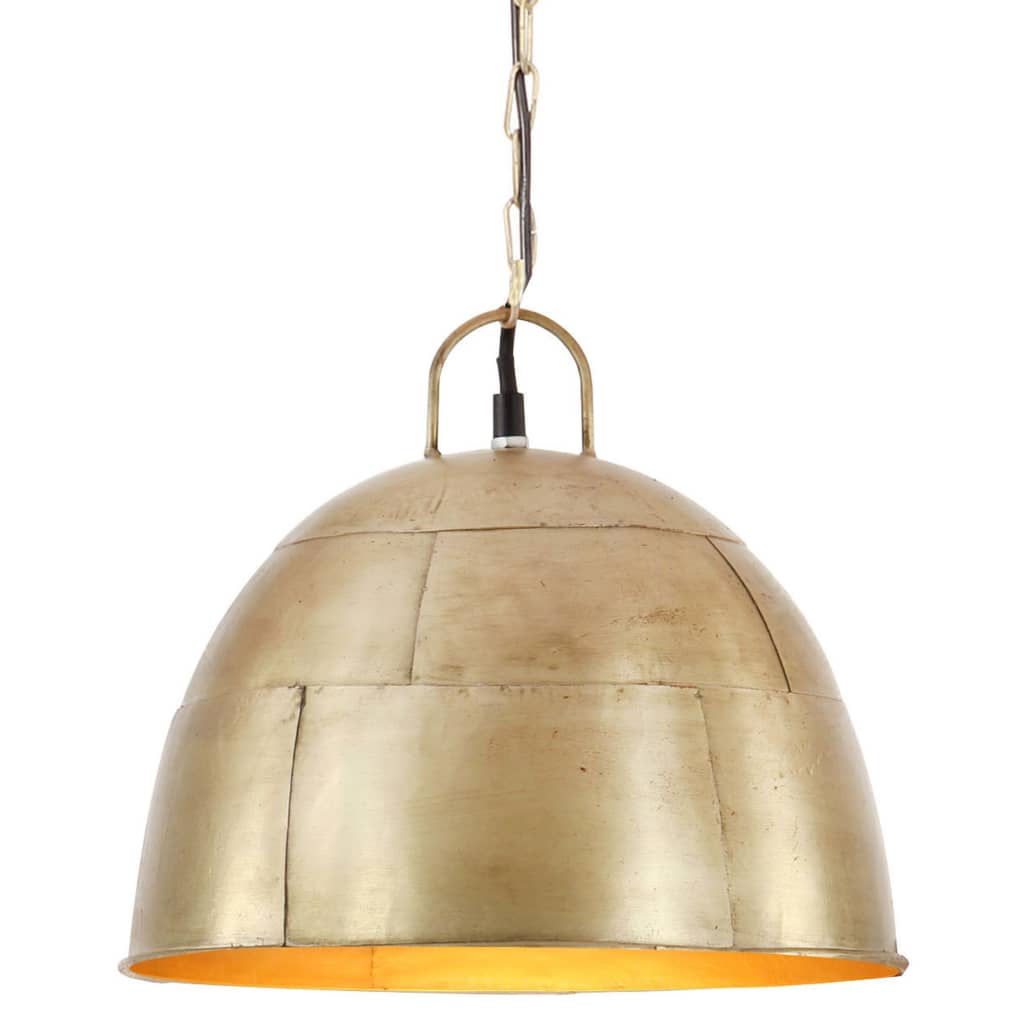 Suspension Luminaire au Design Industriel en Laiton-1-Φ 31 cm-La-Fabrique-Industrielle