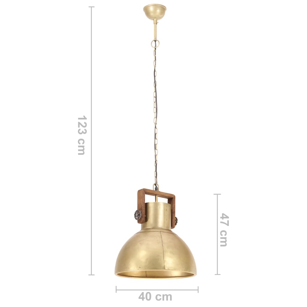 Suspension Luminaire en Métal Doré Industriel-La-Fabrique-Industrielle