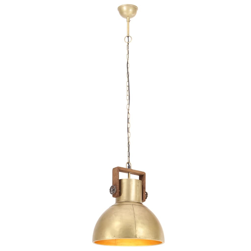 Suspension Luminaire en Métal Doré Industriel-La-Fabrique-Industrielle