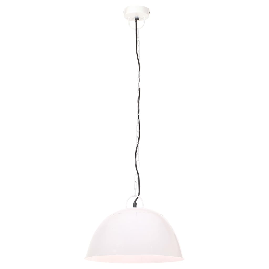 Suspension Luminaire en Métal Vintage Blanc-La-Fabrique-Industrielle