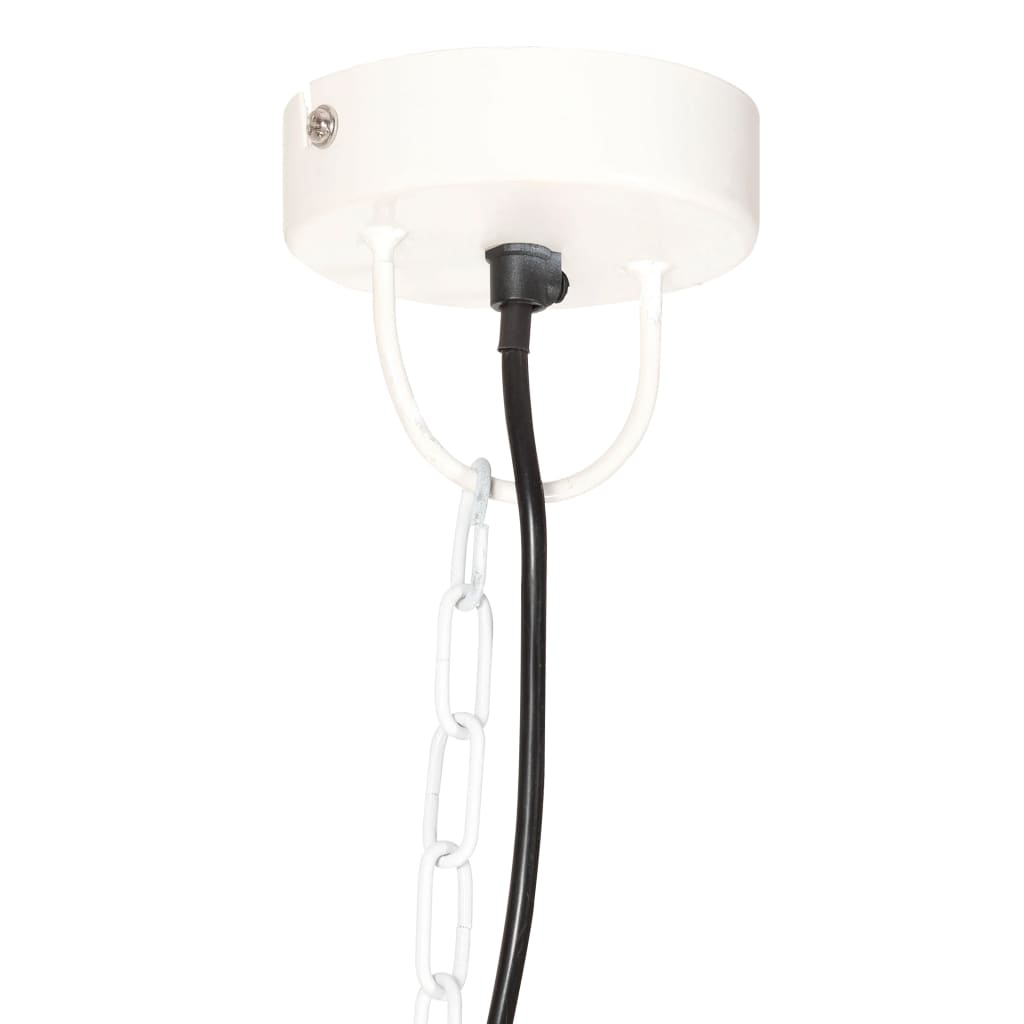 Suspension Luminaire en Métal Vintage Blanc-La-Fabrique-Industrielle