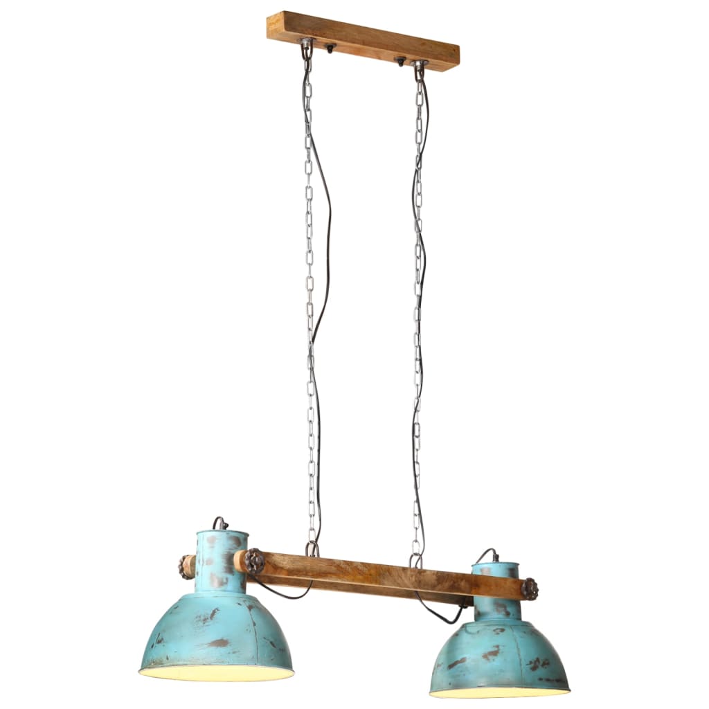Suspension Lumineuse pour Bar Industriel-Bleu-1-La-Fabrique-Industrielle