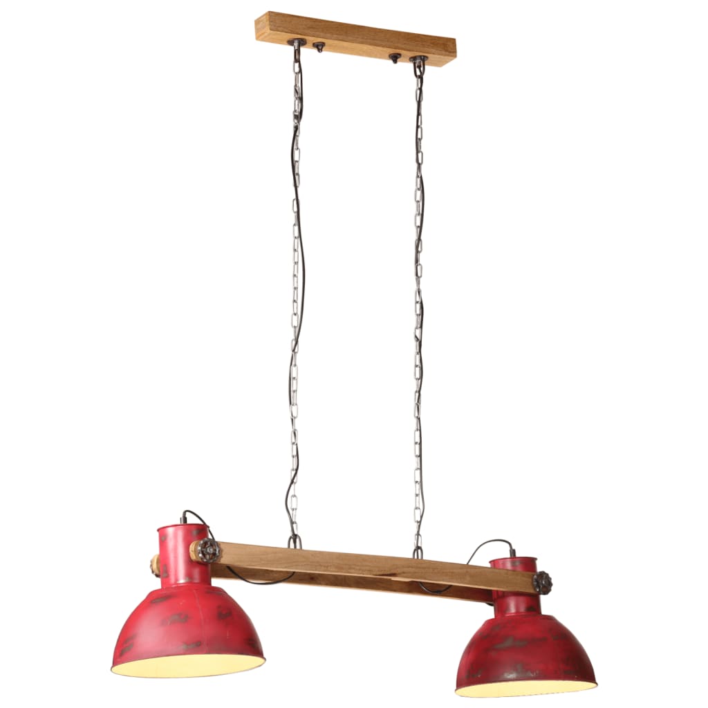 Suspension Lumineuse pour Bar Industriel-Rouge-1-La-Fabrique-Industrielle