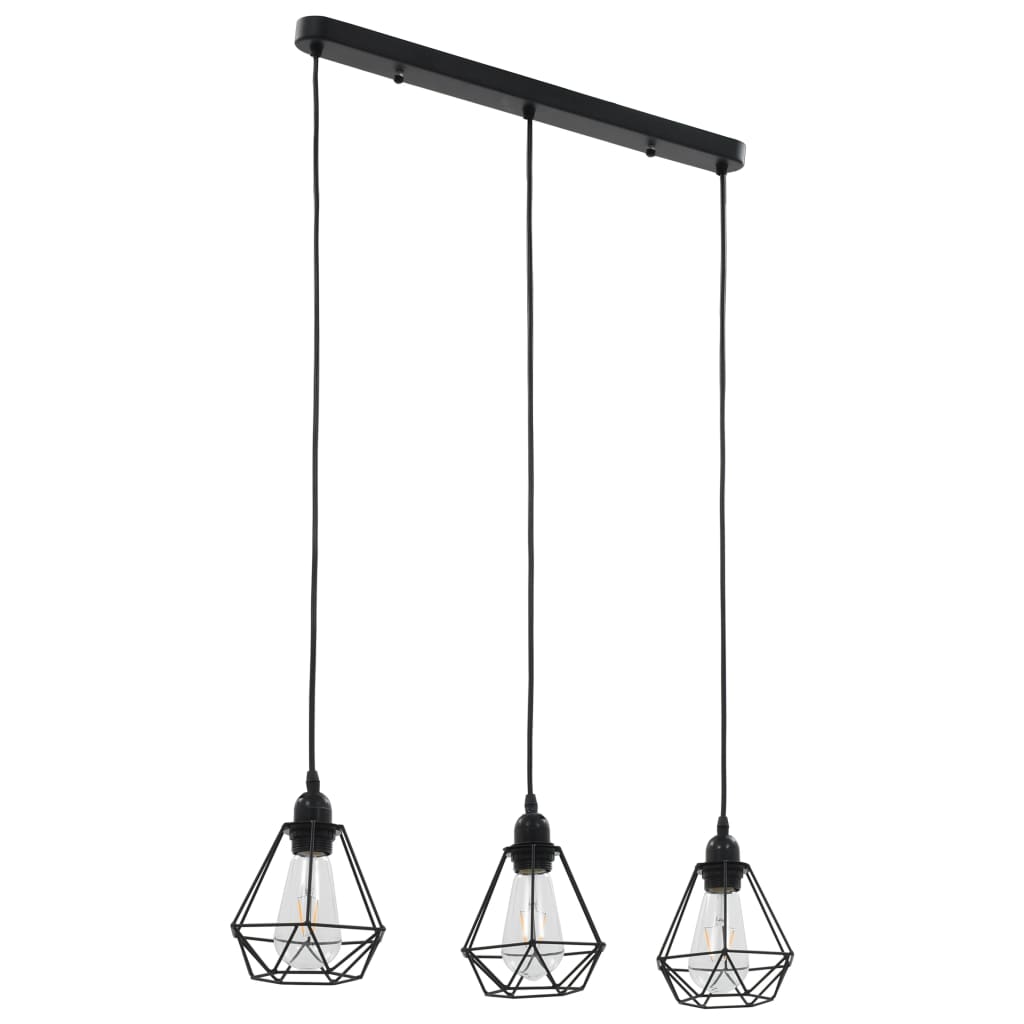 Suspension en Métal au Style Industriel 3 Lampes-La-Fabrique-Industrielle