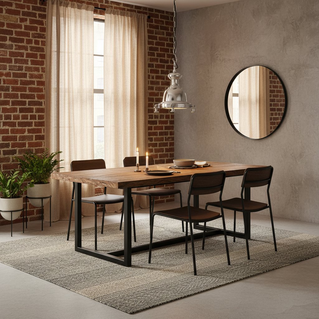 Suspension Industrielle Ancienne en Aluminium